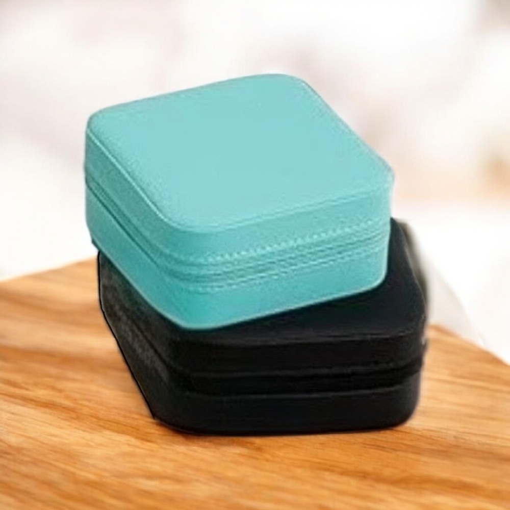 NEW Teal or Black Jewelry Travel Cases